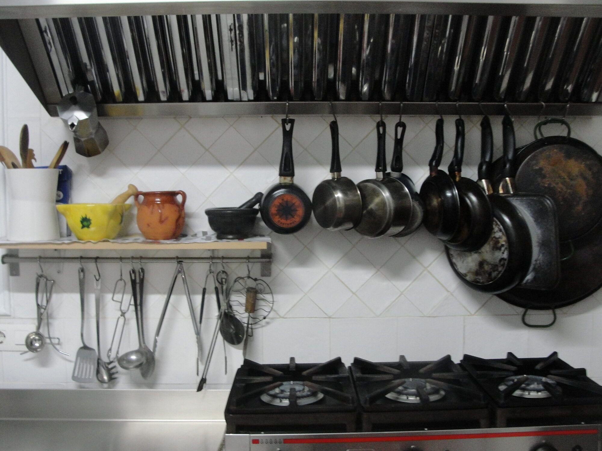 Los fogones de la cocina de la casa