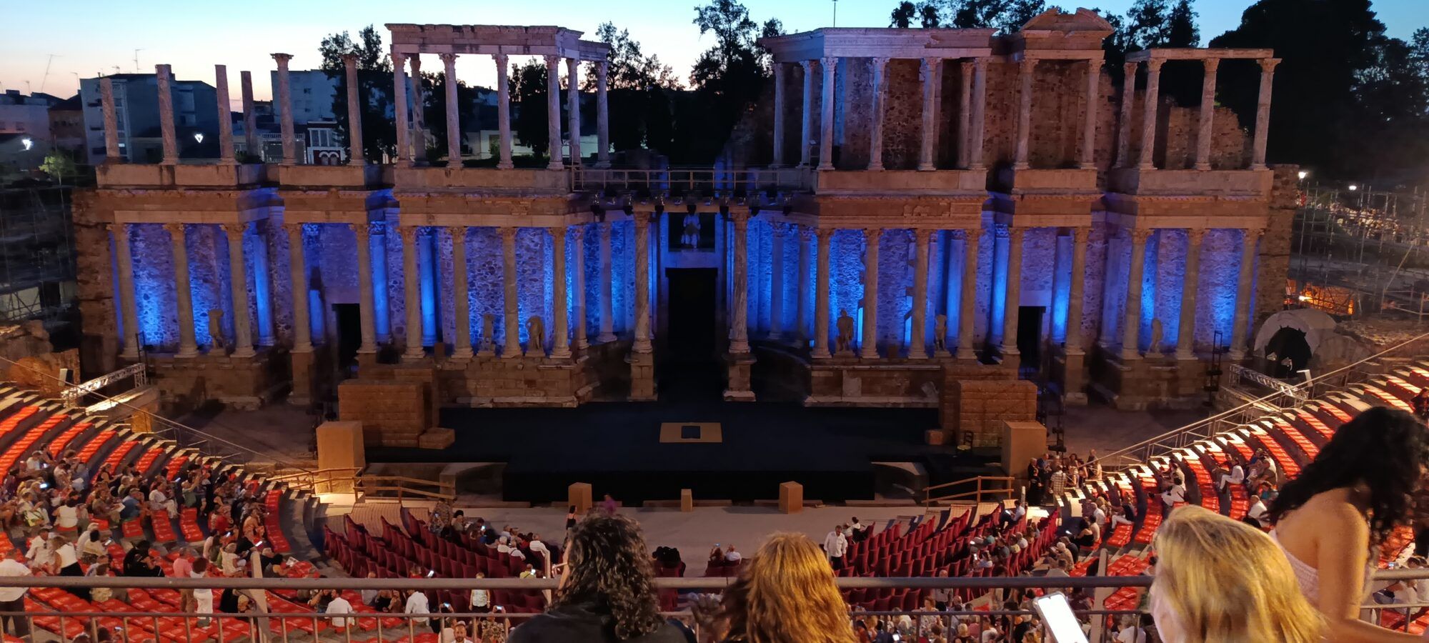Gradas del Teatro Romano de Mérida, sede del Festival de Teatro Clásico