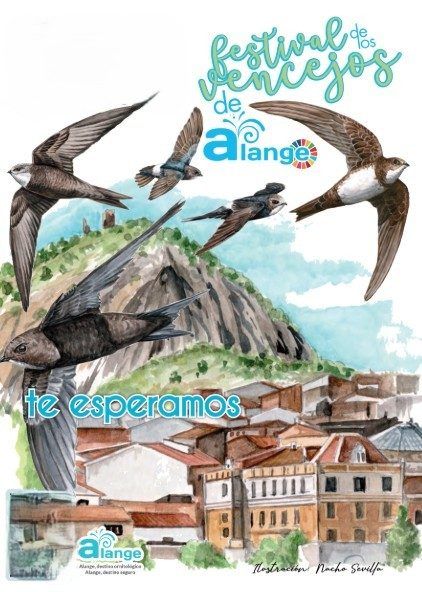 Cartel del Festival de los Vencejos de Alange