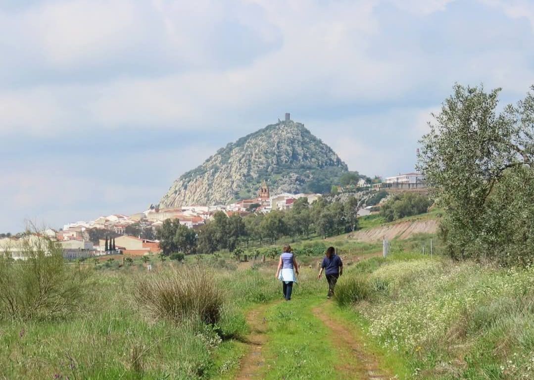 Sendero entre la vegetación hacia el cerro del castillo
